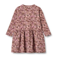 Wheat jersey dress Bessie - Lavender flowers